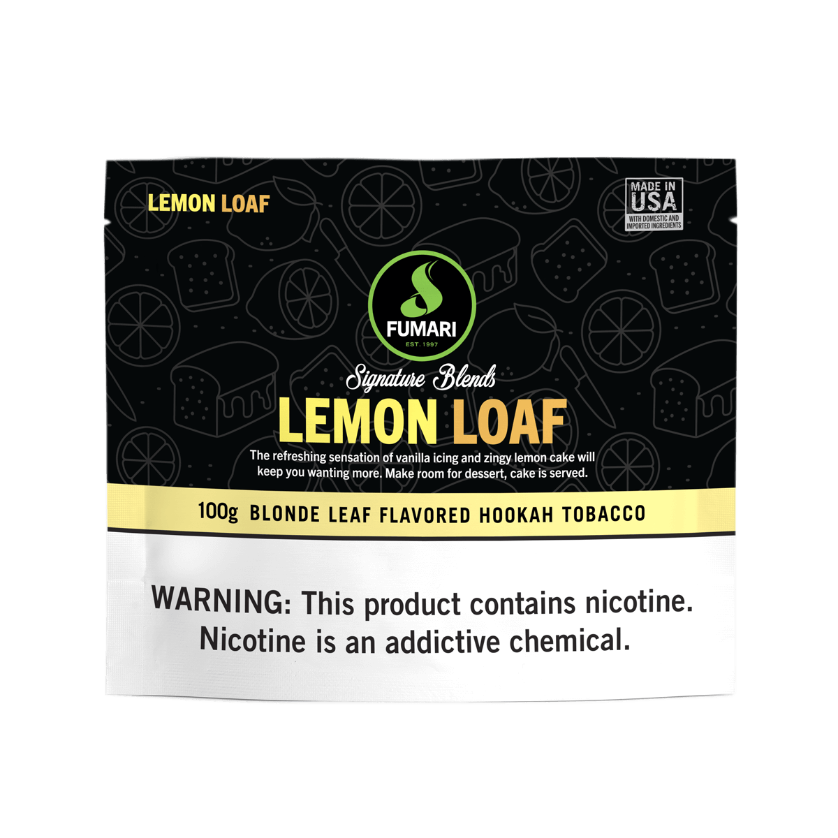 fumari-lemon-loaf-shisha-tabak-zitrone-100g image 1
