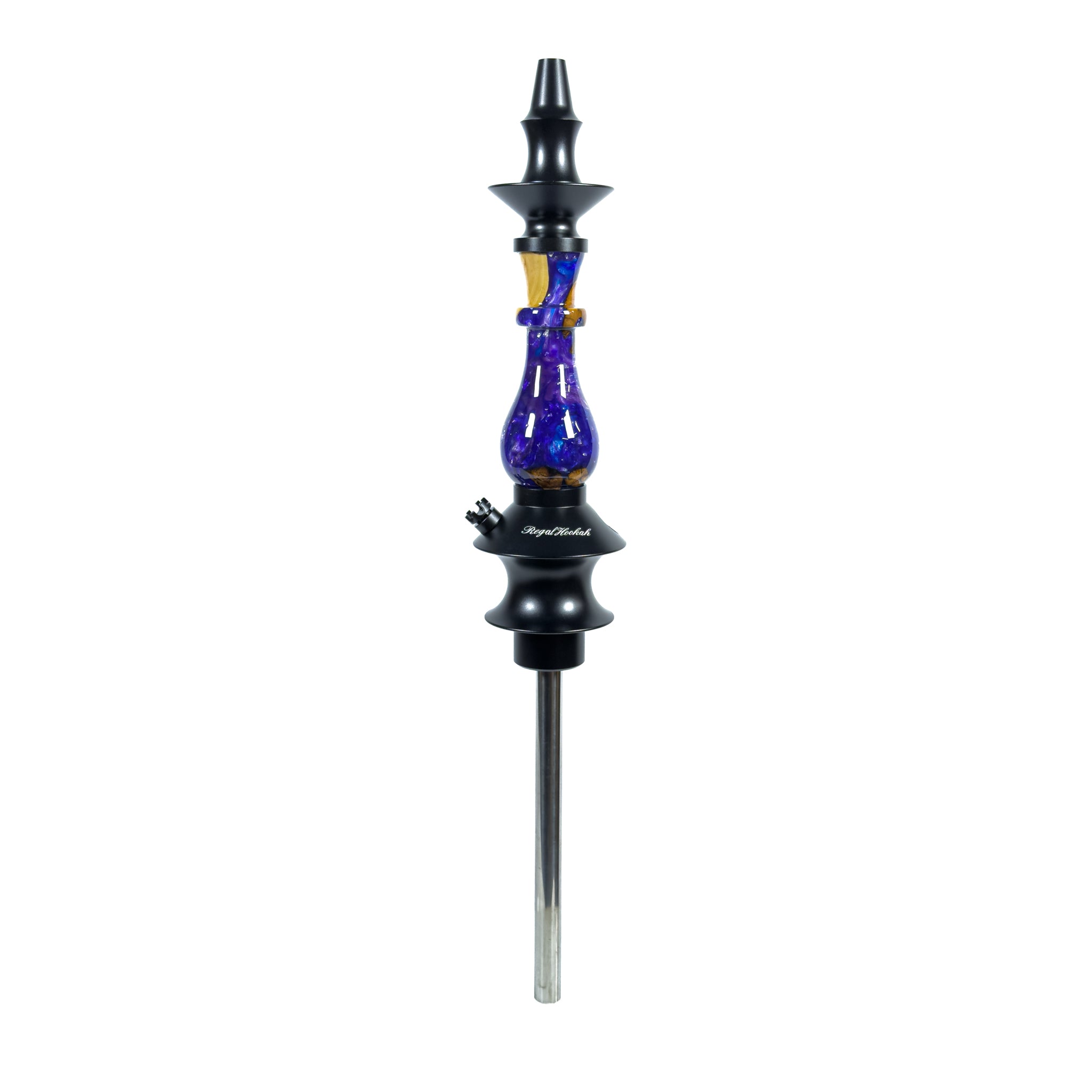 regal-hookah-prince-epoxy-blue-wood-shisha-blau image 1