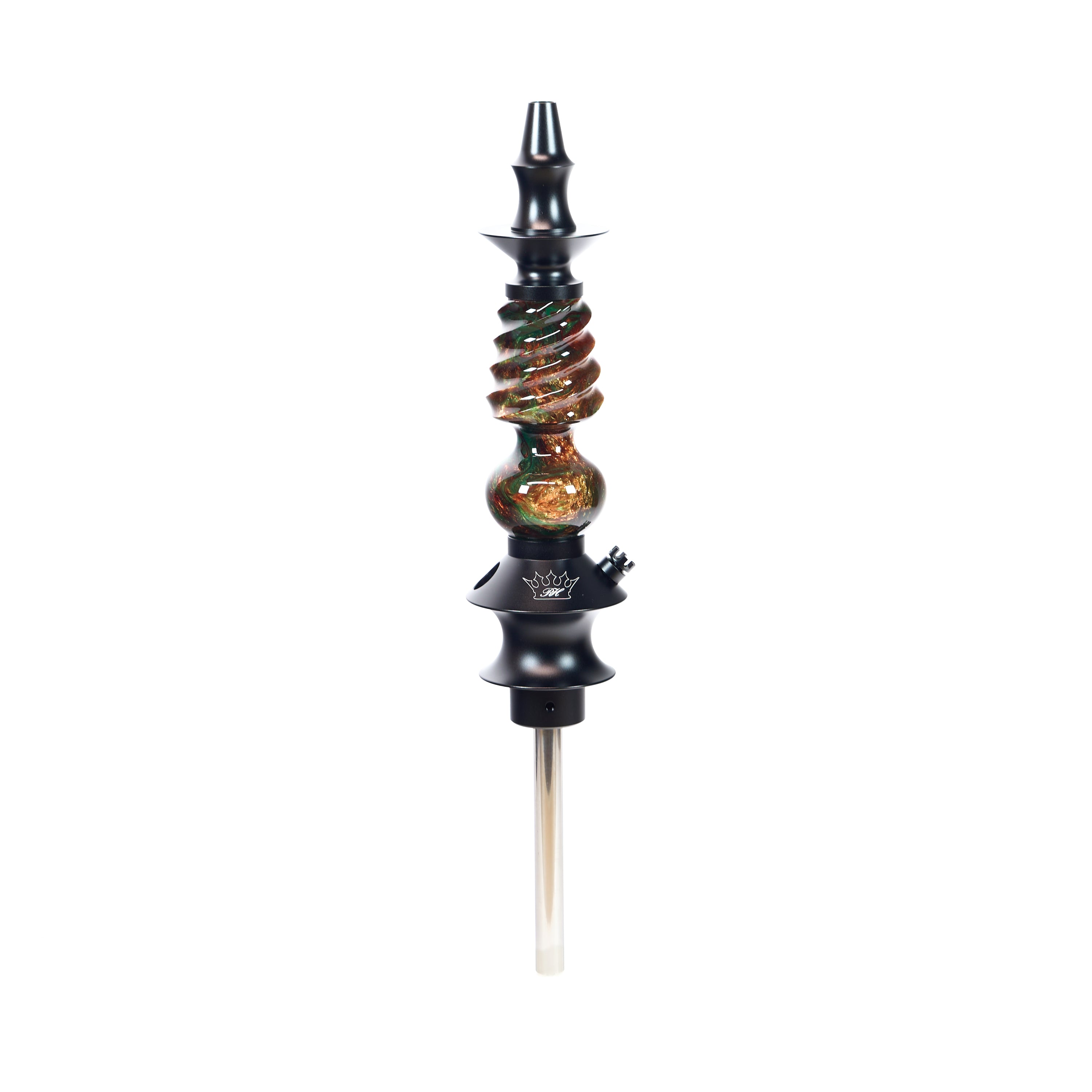 regal-pawn-cavalier-shisha-epoxy-rot-gold-gr-n-harz image 1