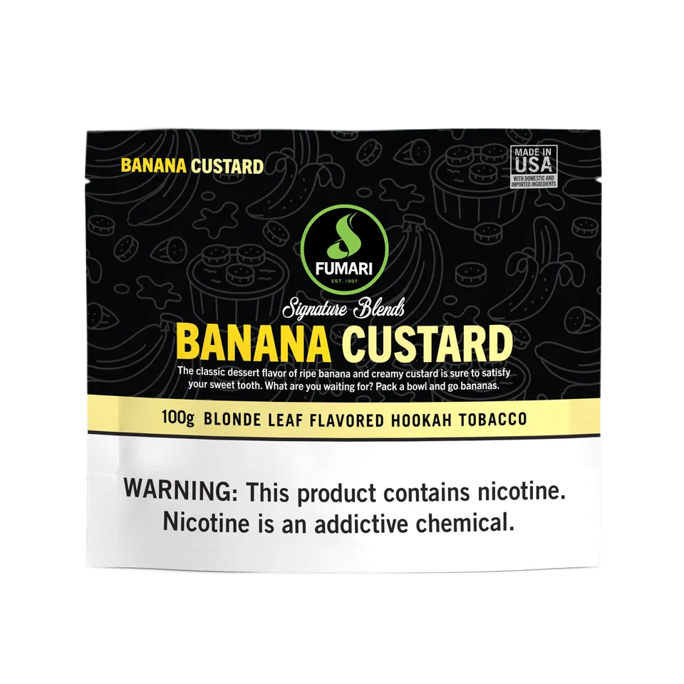 fumari-banana-custard-shisha-tabak-100g-banane-dessert image 1