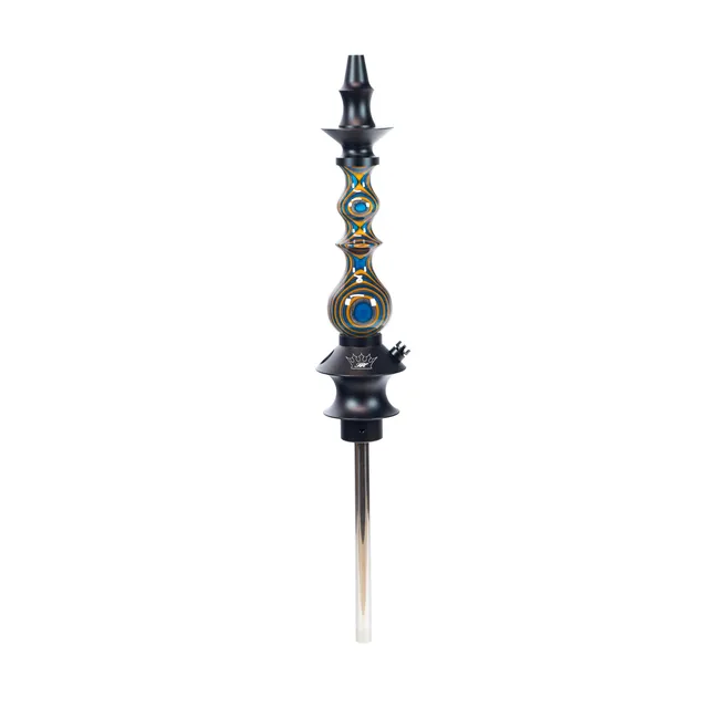 regal-mini-queen-dw-aqua-fire-shisha-blau-orange-grau image 1