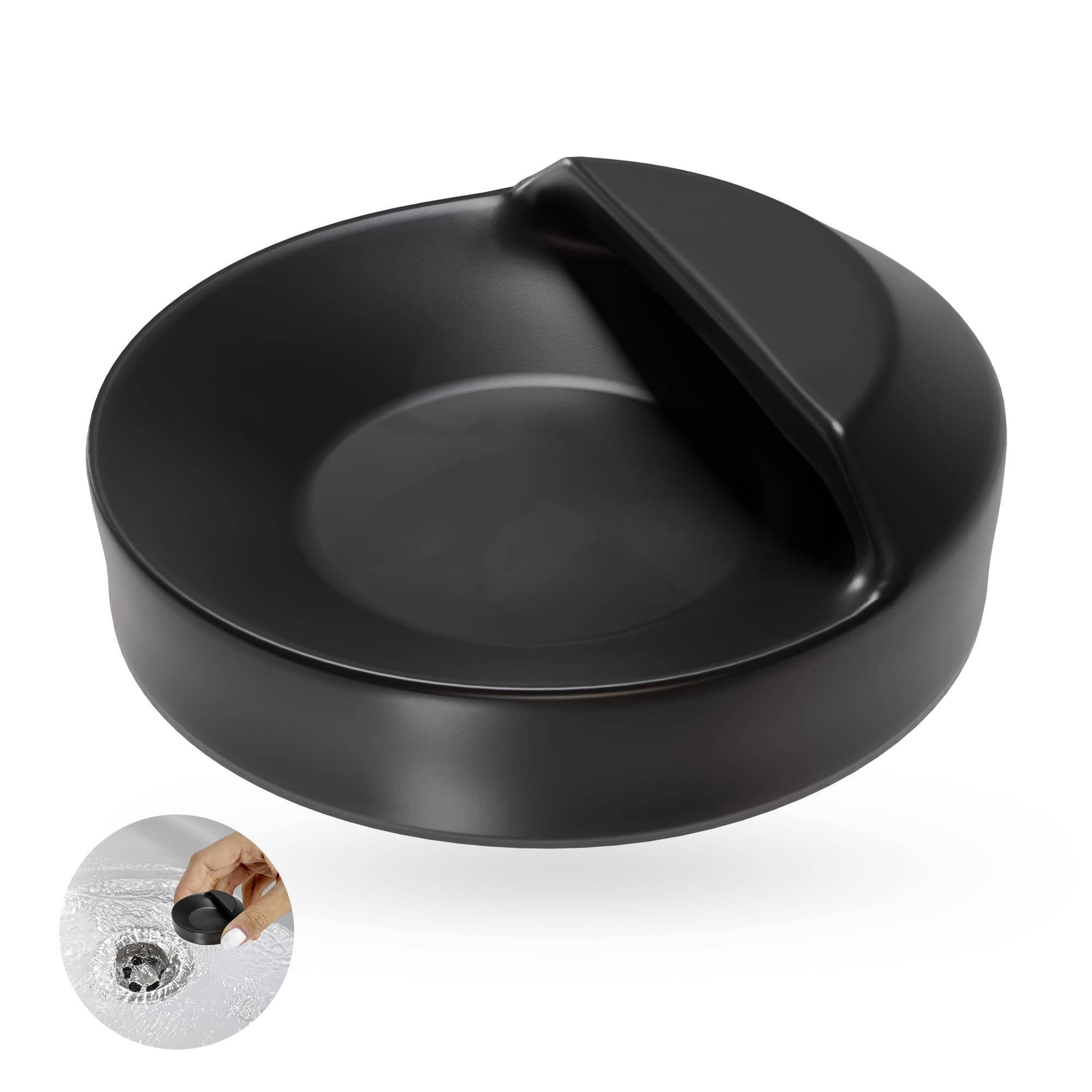 m-rosenfeld-home-abflussstopfen-46mm-gummi-schwarz-mit-haken image 1