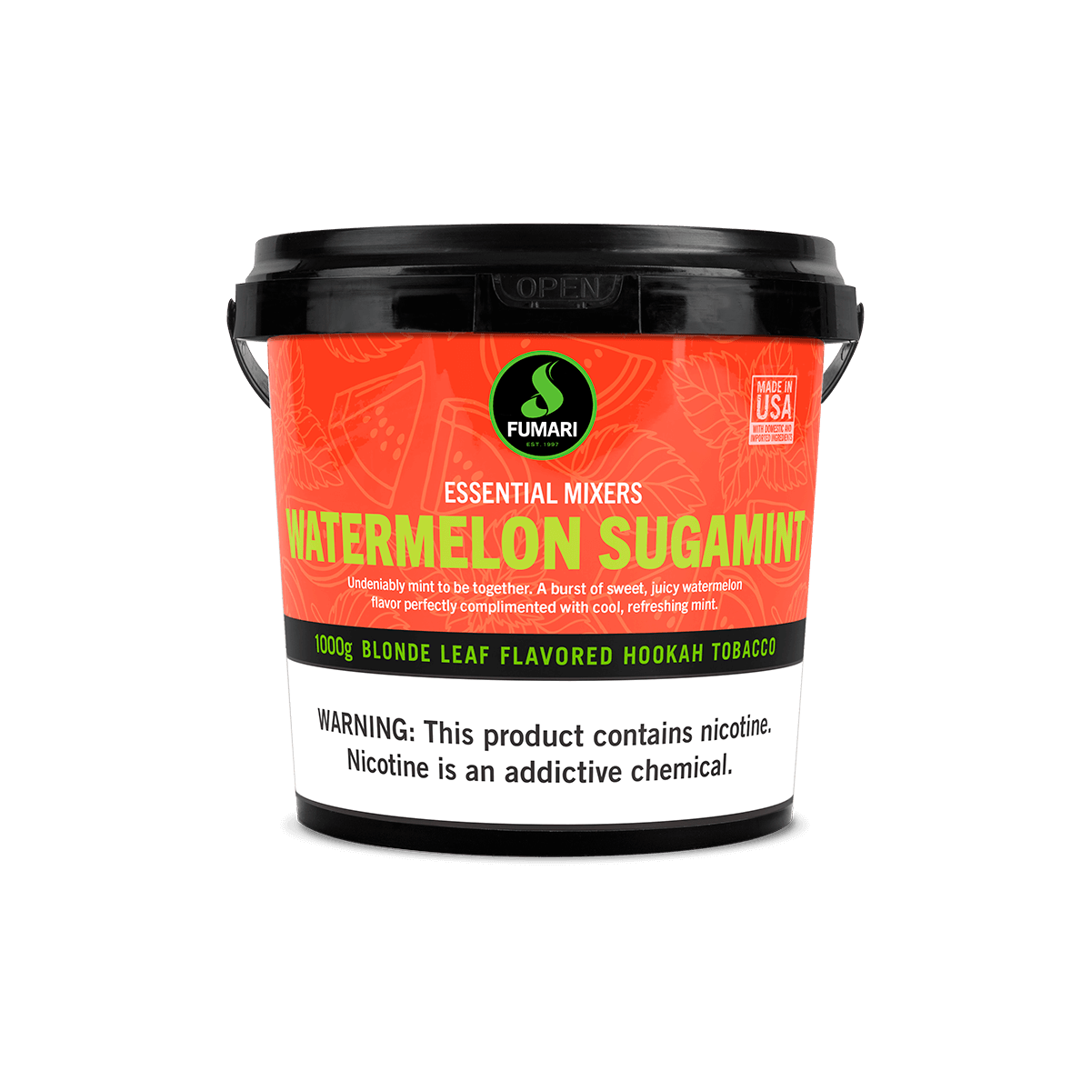 fumari-watermelon-sugamint-shisha-tabak-1000g-wassermelone-minze image 1