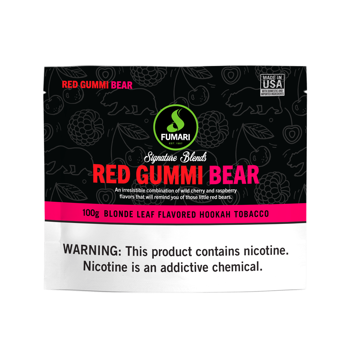 fumari-rgb-red-gummi-bear-shisha-tabak-100g-kirsche image 1