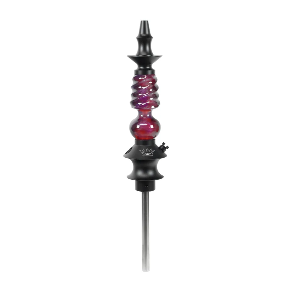 regal-hookah-custom-mini-cavalier-shisha-lila-wei-swirl-unikat image 1