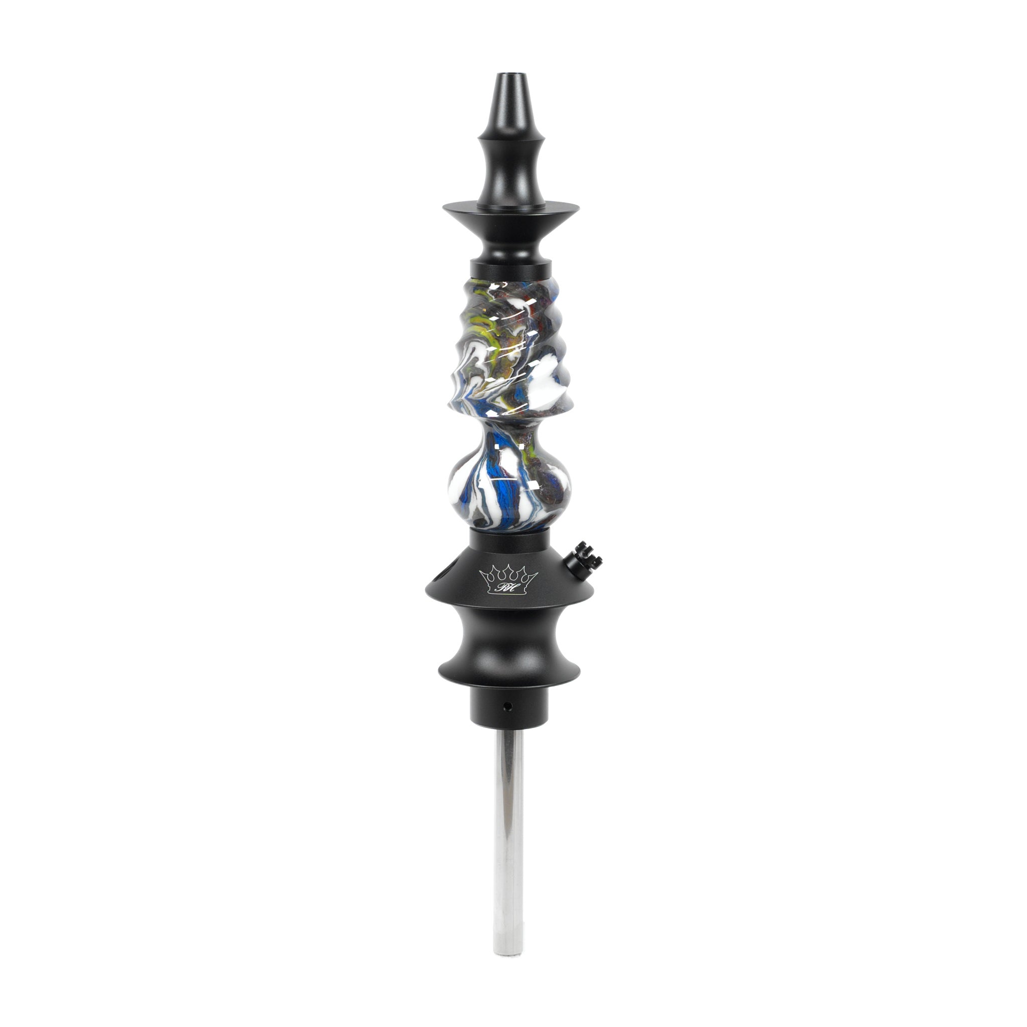 regal-hookah-pawn-cavalier-epoxy-shisha-colors-swirl-unikat image 1
