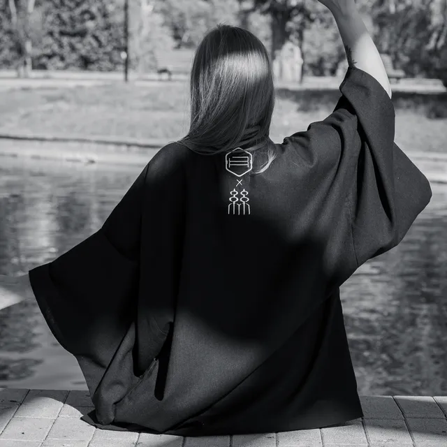 japona-hookah-haori-jacke-schwarz-free-size image 1