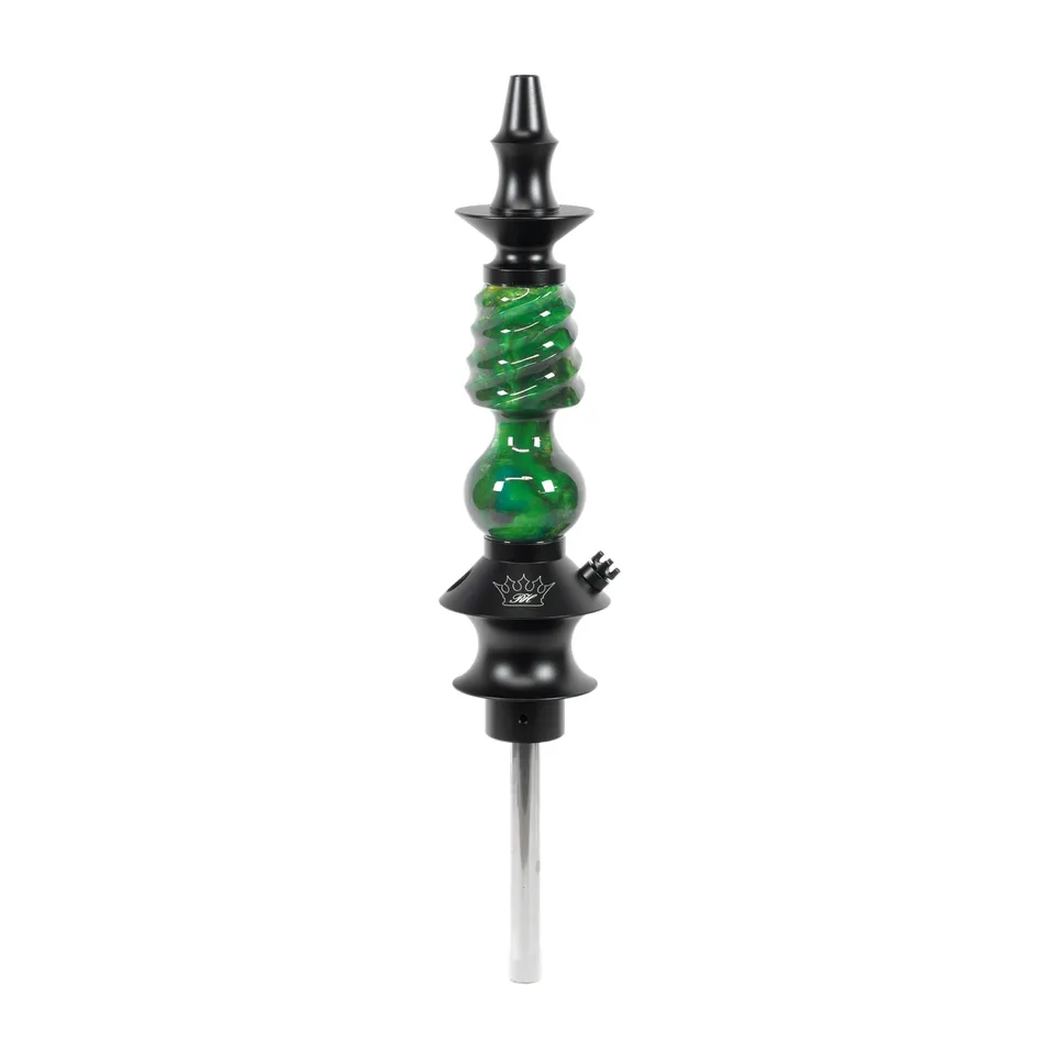regal-custom-mini-cavalier-epoxy-green-swirl-shisha-unikat image 1