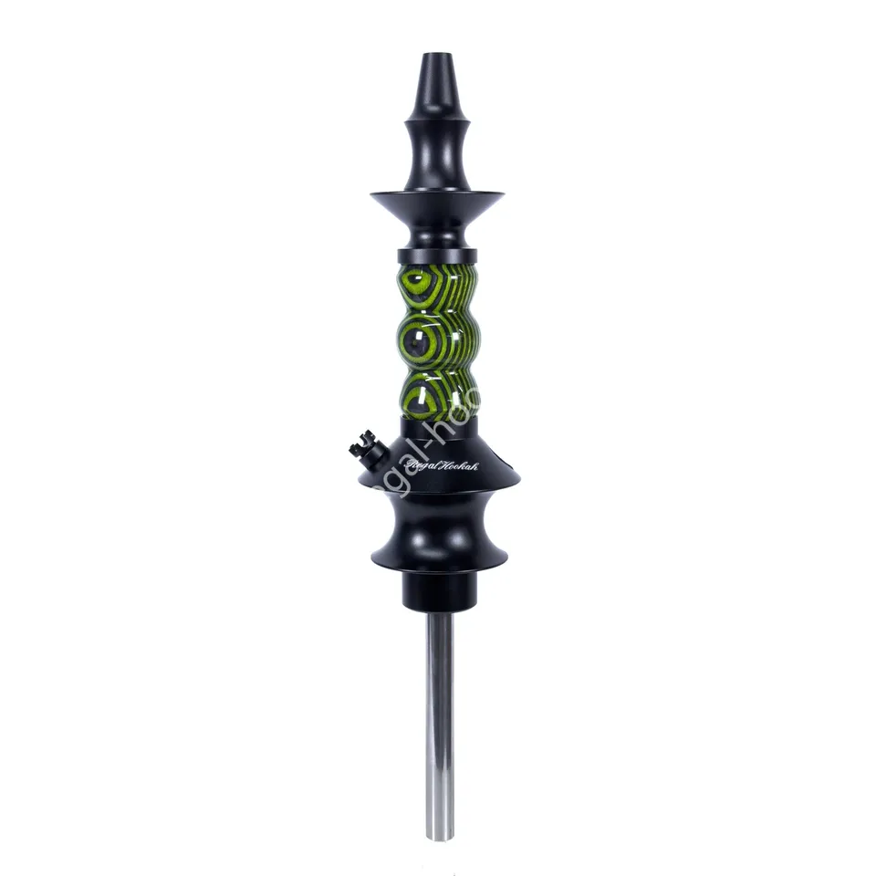 regal-hookah-pawn-short-dw-shisha-green-hornet-holz-gr-n image 1