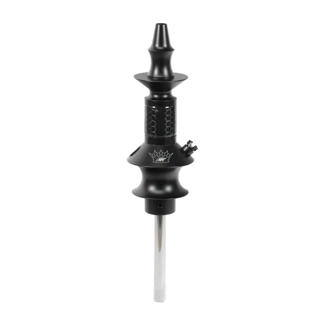 regal-pawn-dowl-black-honey-comb-shisha-silver-swirl-unikat image 1