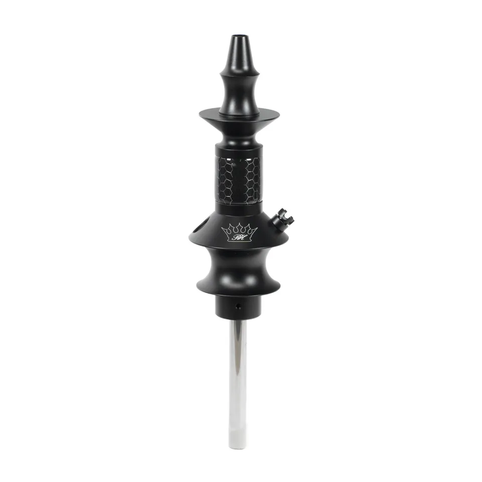 regal-pawn-dowl-black-honey-comb-shisha-silver-swirl-unikat image 1