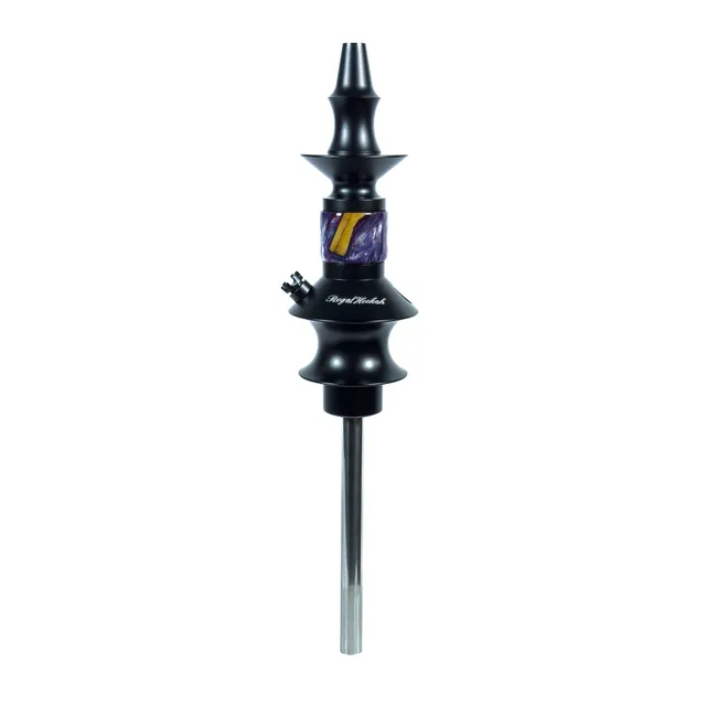 regal-hookah-pawn-epoxy-purple-wood-shisha-lila-holz image 1