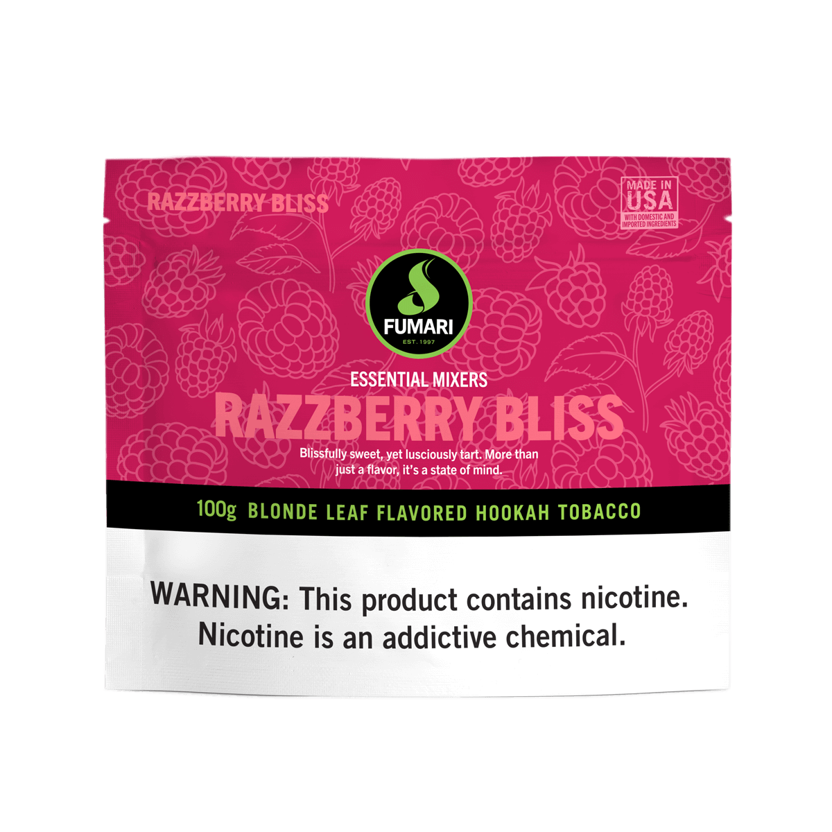 fumari-razzberry-bliss-shisha-tabak-100g-himbeere image 1