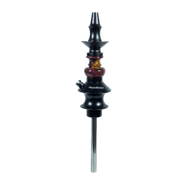 regal-hookah-pawn-epoxy-red-wood-shisha-weinrot-gold-kompakt image 1