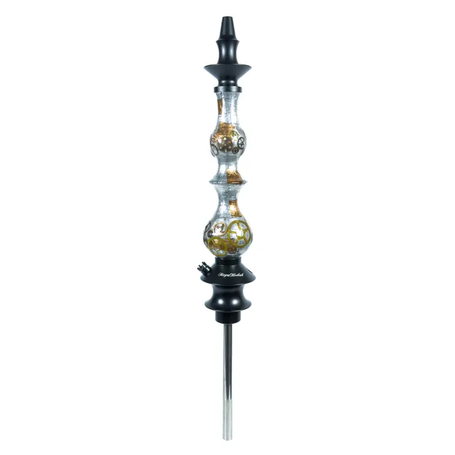 regal-queen-cyberpunk-shisha-schwarz-zahnrad-gravur image 1