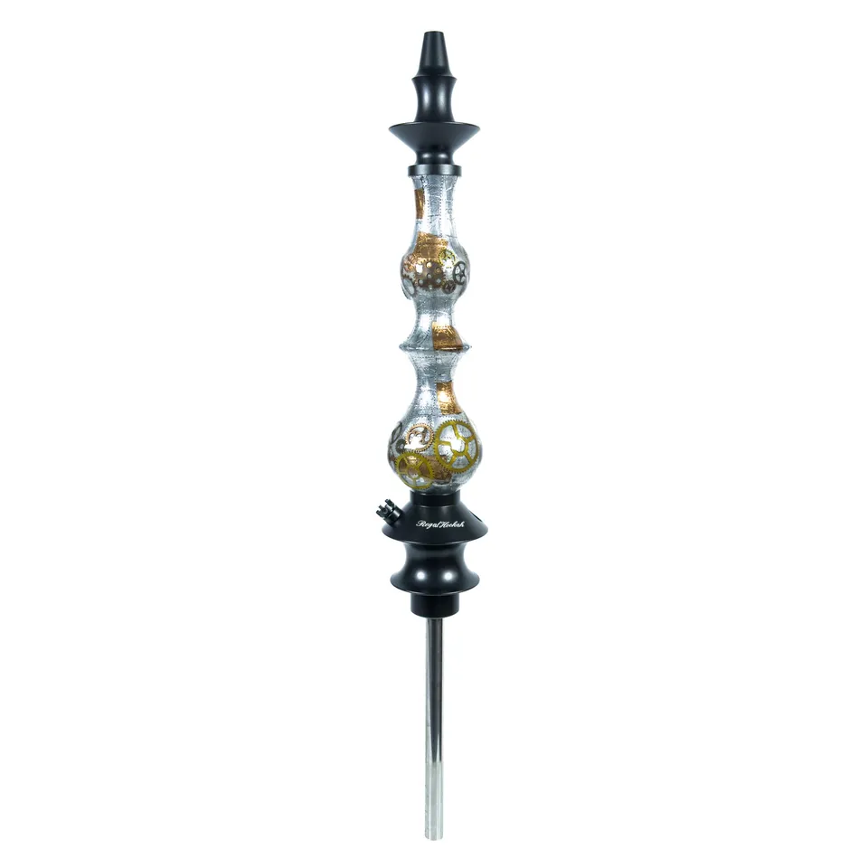 regal-queen-cyberpunk-shisha-schwarz-zahnrad-gravur image 1