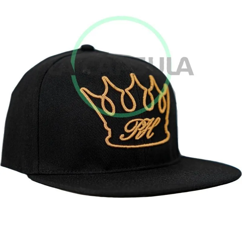 regal-snapback-hat-cap-bestickt-verstellbar-schwarz image 1