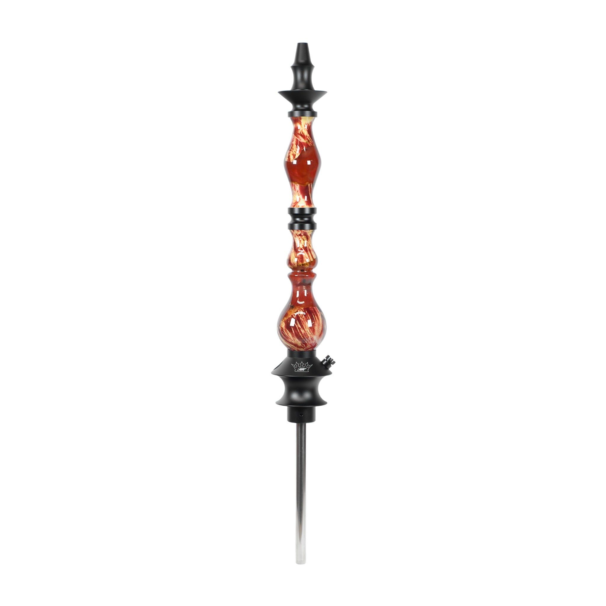 regal-hookah-king-shisha-epoxy-red-wood-unikat image 1