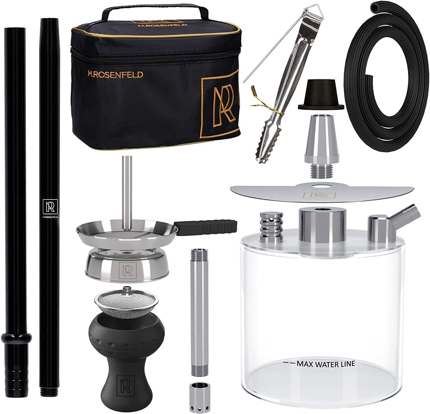 m-rosenfeld-yoda-reise-shisha-set-schwarz-wei image 3