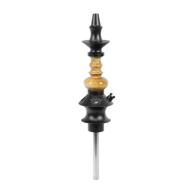 regal-hookah-pawn-epoxy-gold-lava-manzanita-shisha-unikat image 1