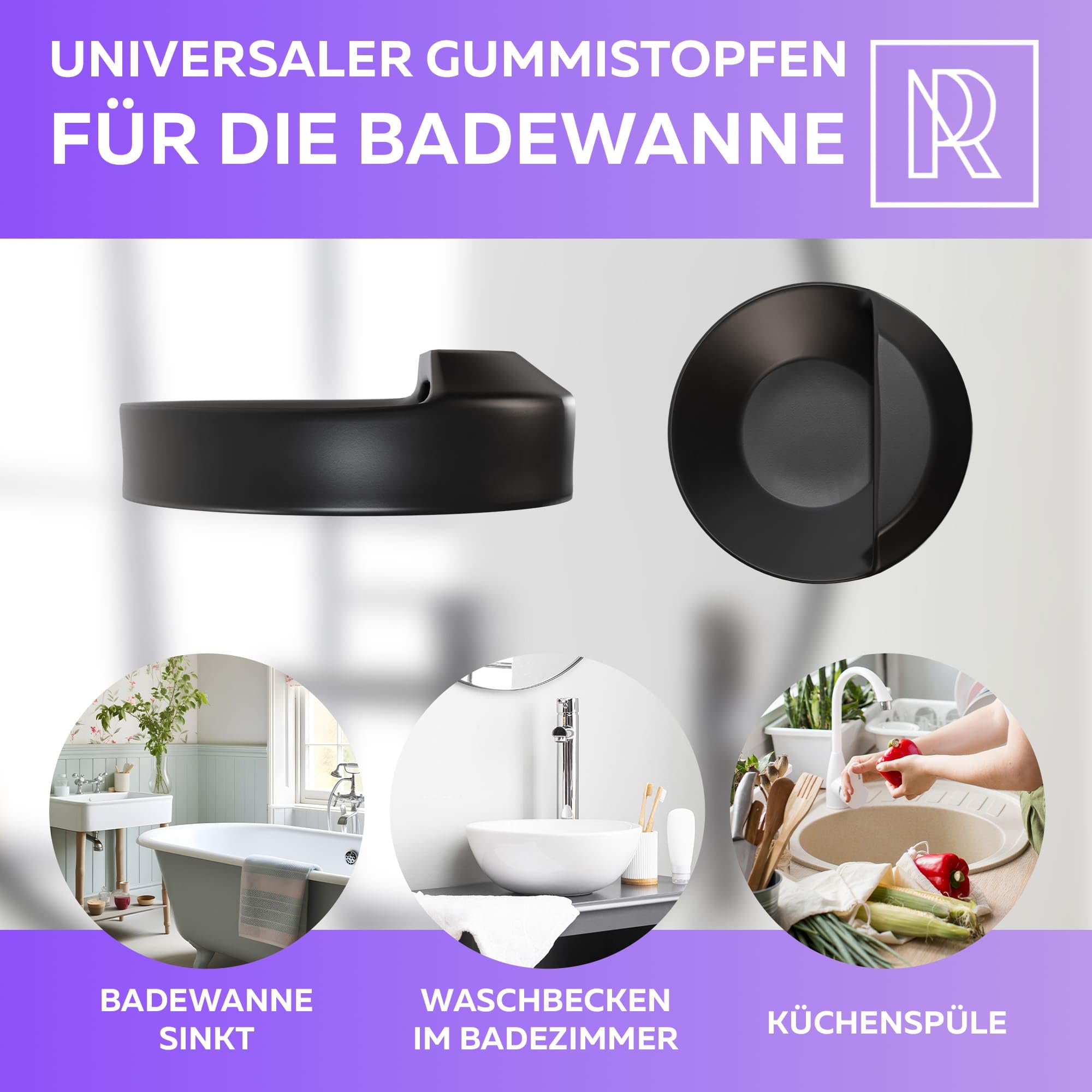 m-rosenfeld-home-abflussstopfen-46mm-gummi-schwarz-mit-haken image 8