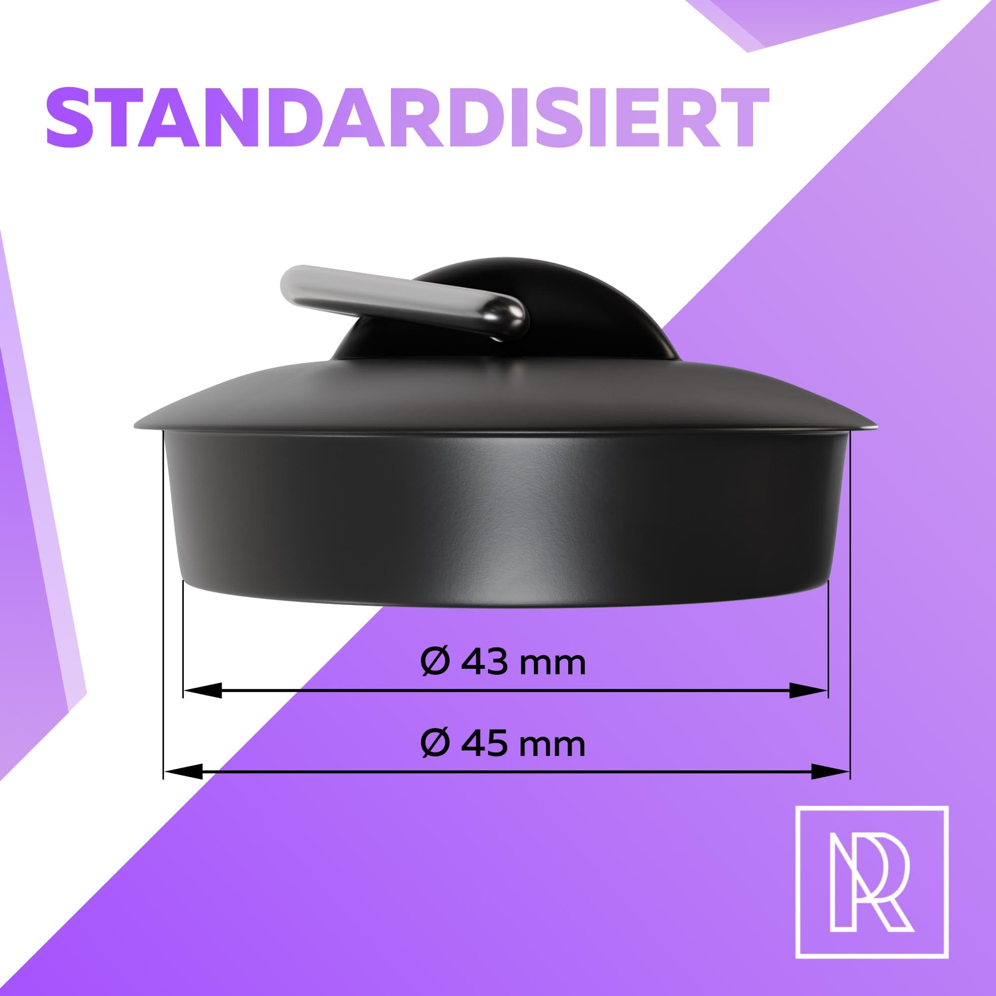 m-rosenfeld-home-abflussstopfen-45-mm-gummi-schwarz-haken image 2