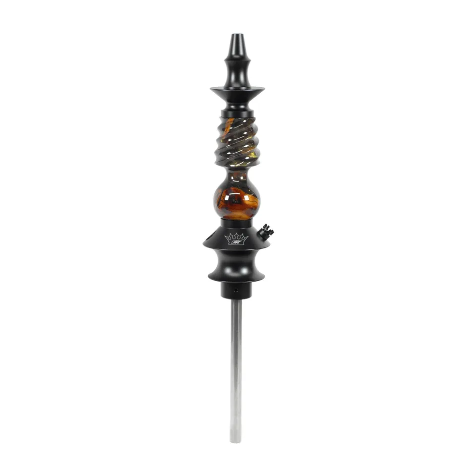 regal-mini-cavalier-shisha-epoxy-burgundy-gold-wood-unikat image 1