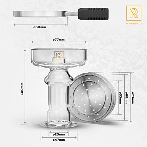 m-rosenfeld-k-pfe-shisha-glaskopf-set-glas-mit-kaminaufsatz image 2