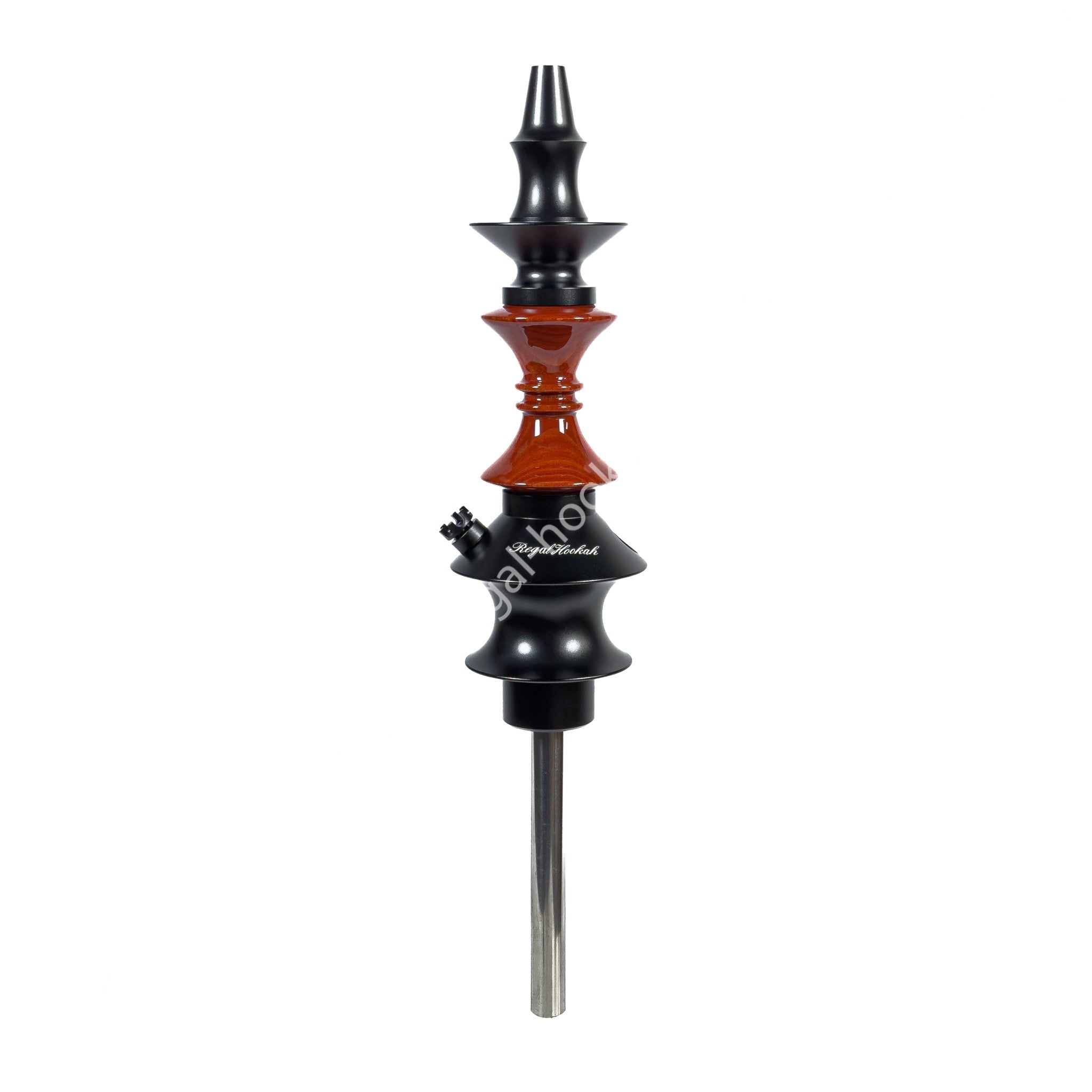 regal-pawn-hourglass-shisha-redwood-schwarz-kompakt image 1
