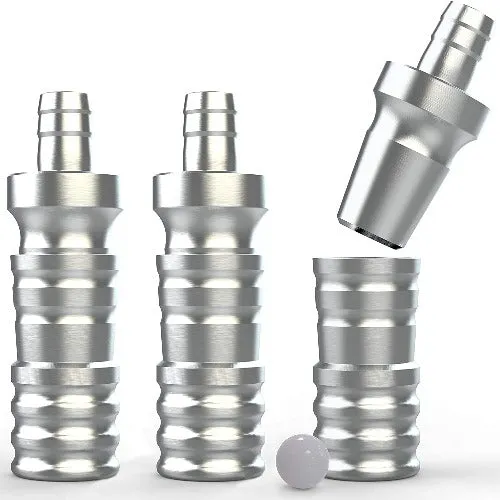 m-rosenfeld-shisha-schlauchadapter-set-alu-silber-3-tlg image 1