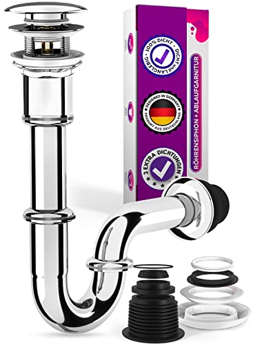 m-rosenfeld-home-siphon-waschbecken-chrom-messing-set-mit-ablauf image 1