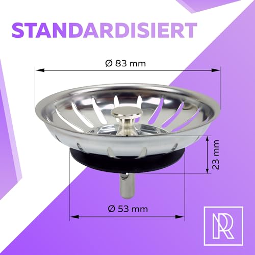 m-rosenfeld-home-sp-lbeckensieb-79-mm-edelstahl-schwarz image 2