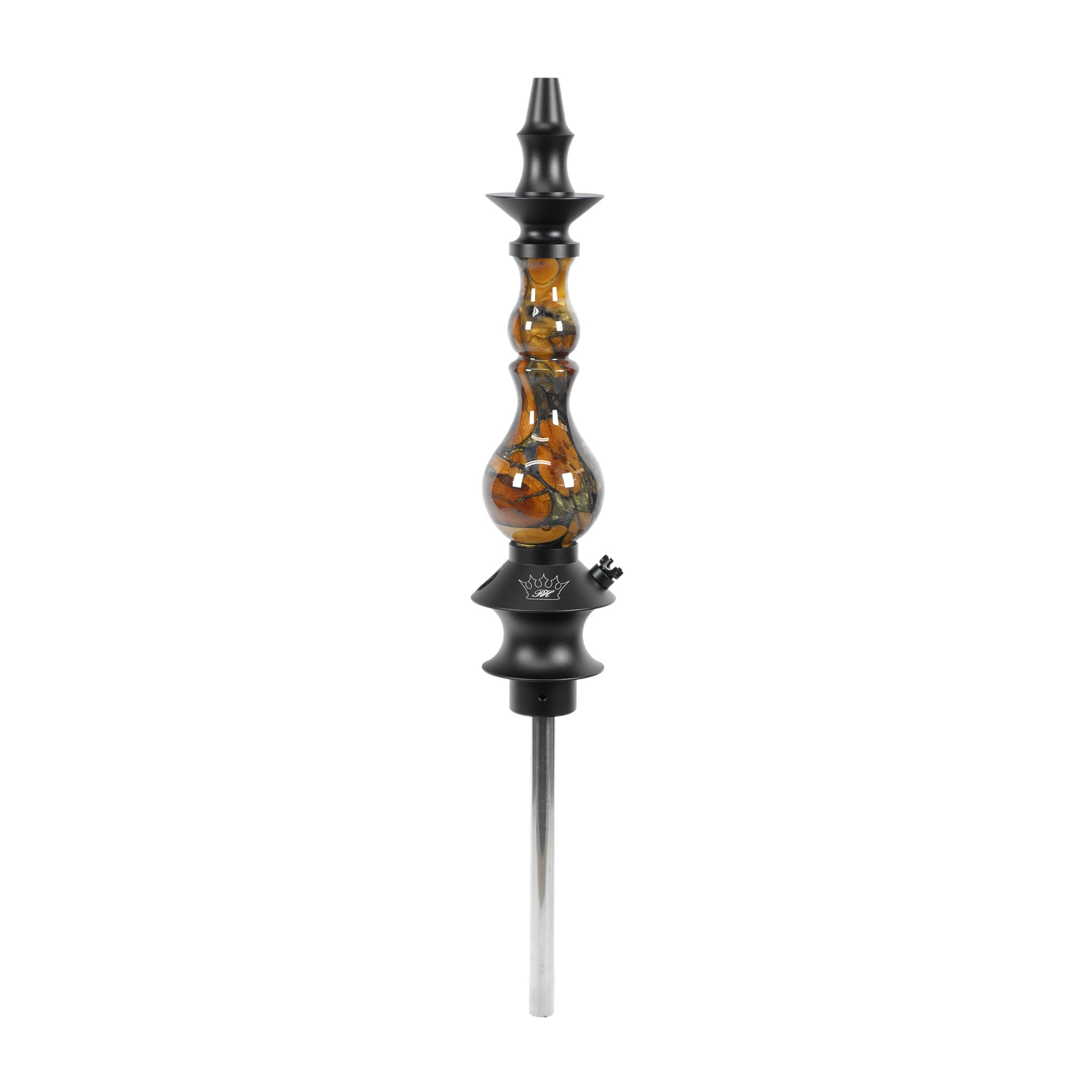 regal-hookah-bishop-epoxy-gold-swirl-shisha-unikat image 1