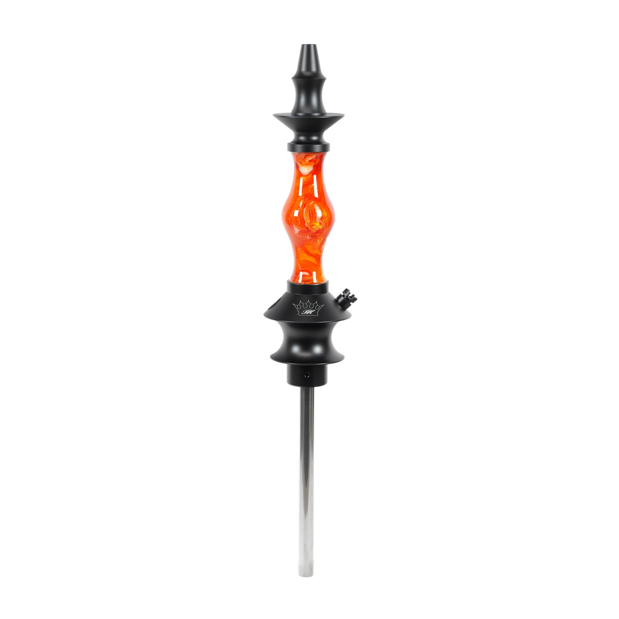 regal-joker-epoxy-shisha-orange-white-swirl-unikat image 1