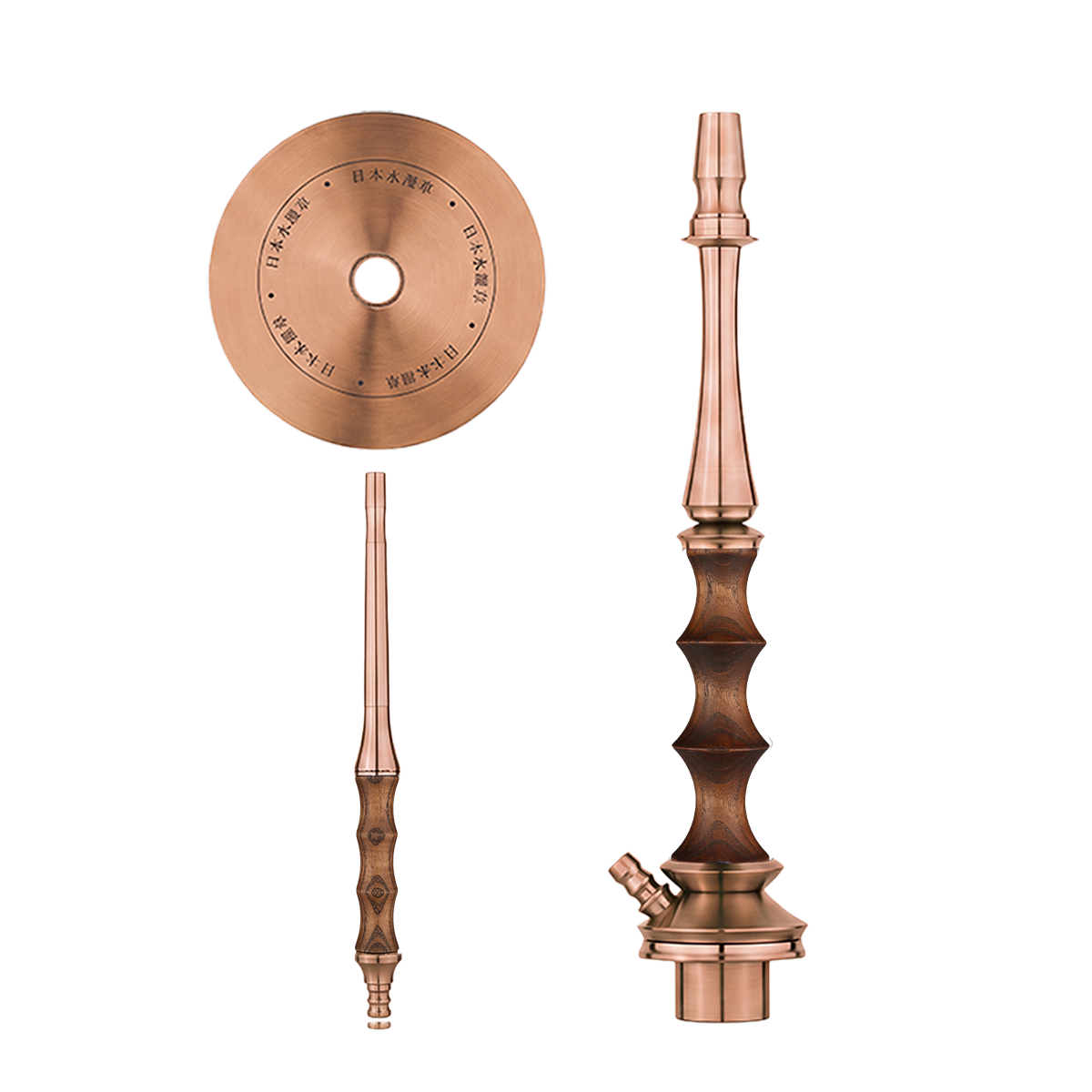 japona-satori-bronze-shisha-komplettset-46-cm-gold image 1