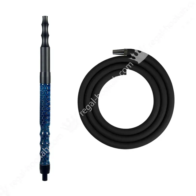 regal-hose-kit-blue-honeycomb-shisha-schlauch-set image 1