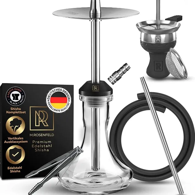 m-rosenfeld-shisha-sss-komplettset-edelstahl-klein image 1
