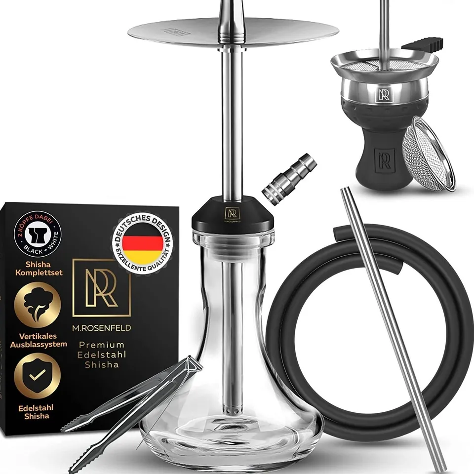 m-rosenfeld-shisha-sss-komplettset-edelstahl-klein image 1