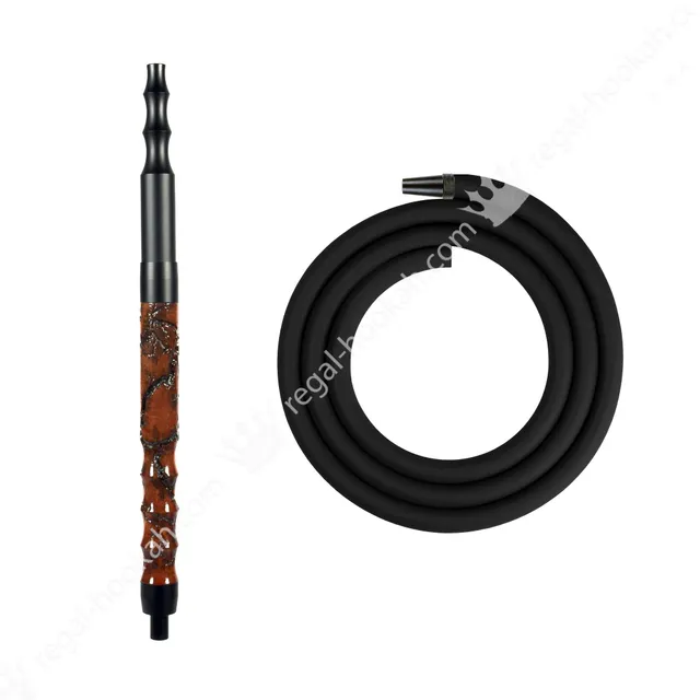 regal-hoses-zeus-redwood-shisha-schlauchset-rotbraun image 1