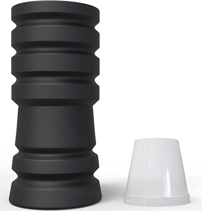 m-rosenfeld-universeller-shisha-schlauchadapter-schwarz-matt image 1