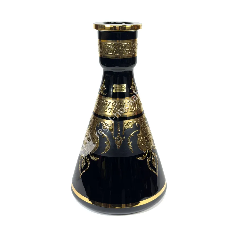 eggerman-aljana-black-gold-bowl-glas-schwarz-gold image 1