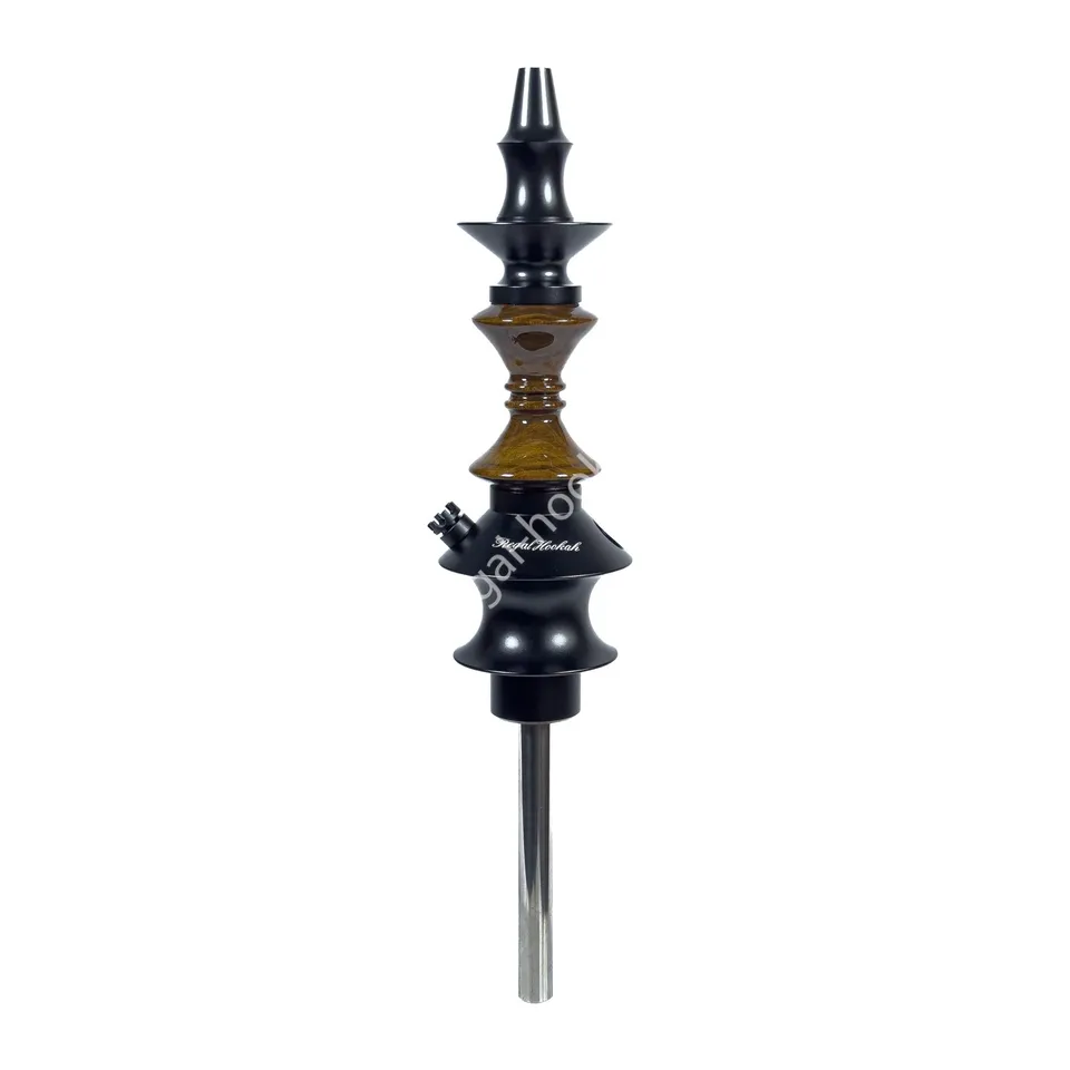 regal-pawn-hourglass-brown-wood-holz-shisha image 1