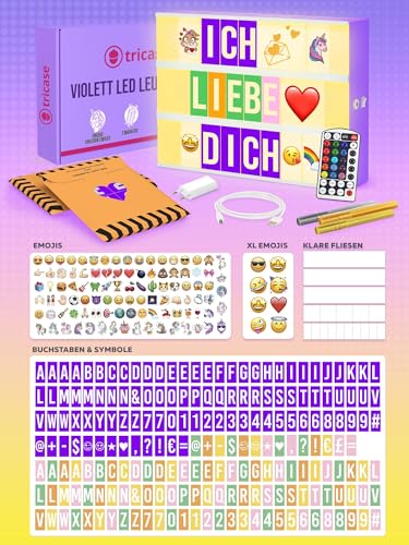 tricase-ledbox-lichtkasten-glitter-buchstabenbox-rosa-16-led image 4