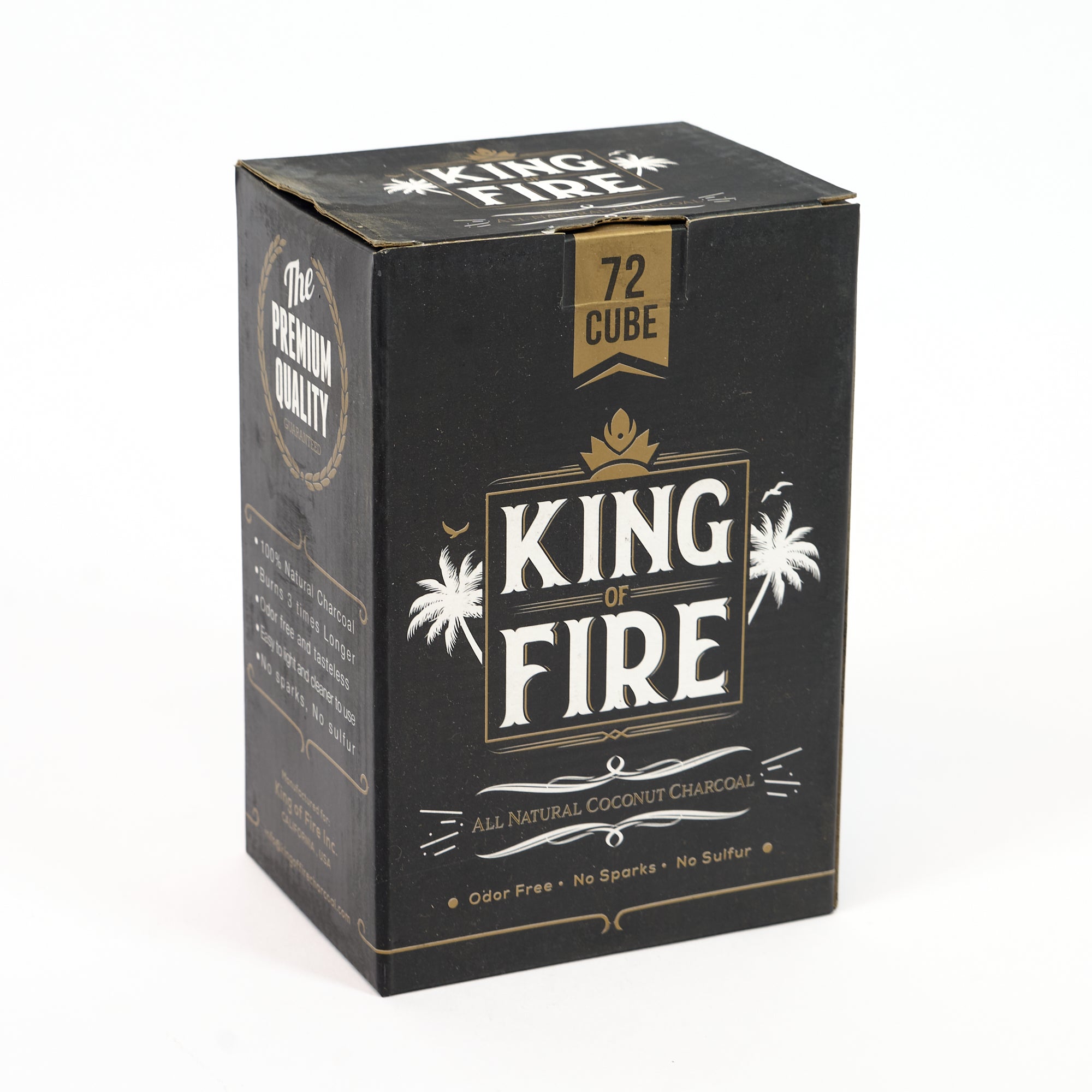 king-of-fire-25mm-naturkohle-shisha-kohle image 1