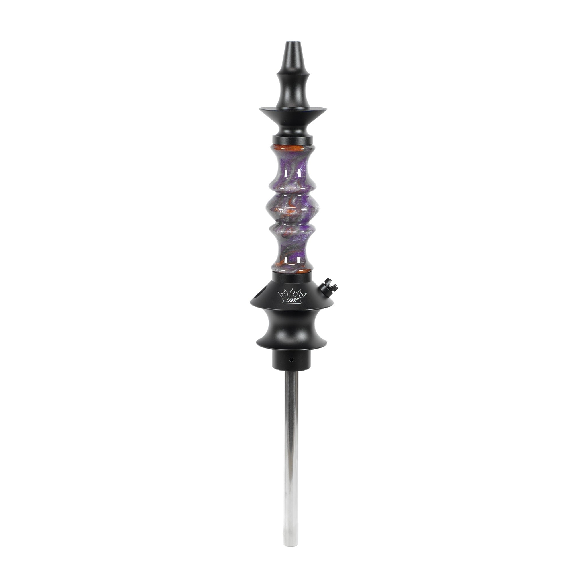 regal-prince-queen-eye-shisha-epoxy-purple-swirl-unikat image 1