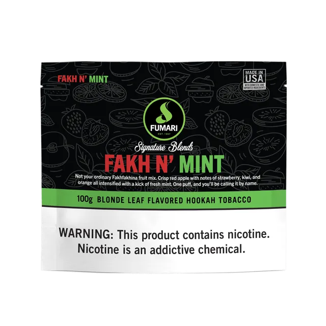 fumari-fakh-n-mint-shisha-tabak-apfel-minze-100g image 1