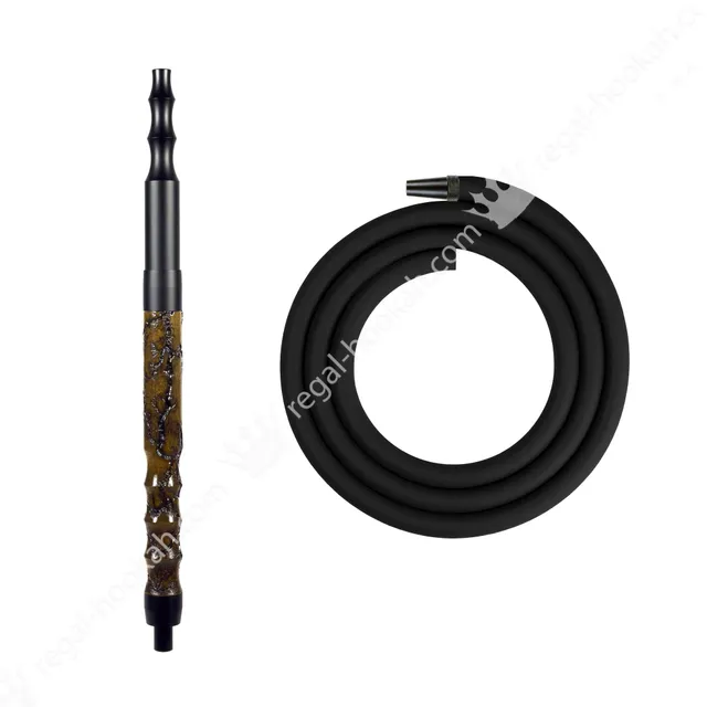 regal-hose-kit-zeus-shisha-schlauch-brown-wood image 1