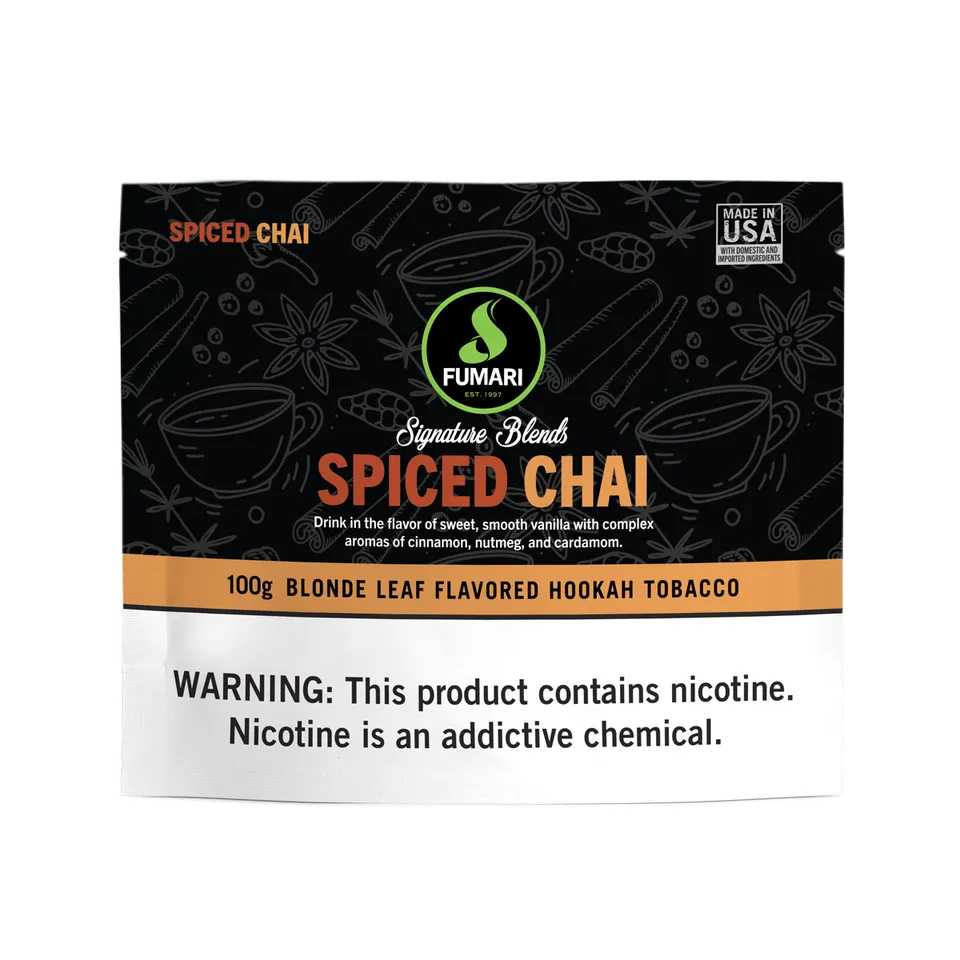 fumari-spiced-chai-shisha-tabak-100g-vanille-zimt image 1