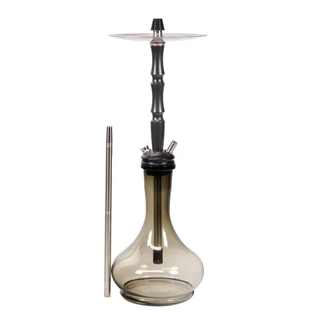 dsh-eco-black-shisha-komplettset-schwarz-mit-smoke-glas image 1