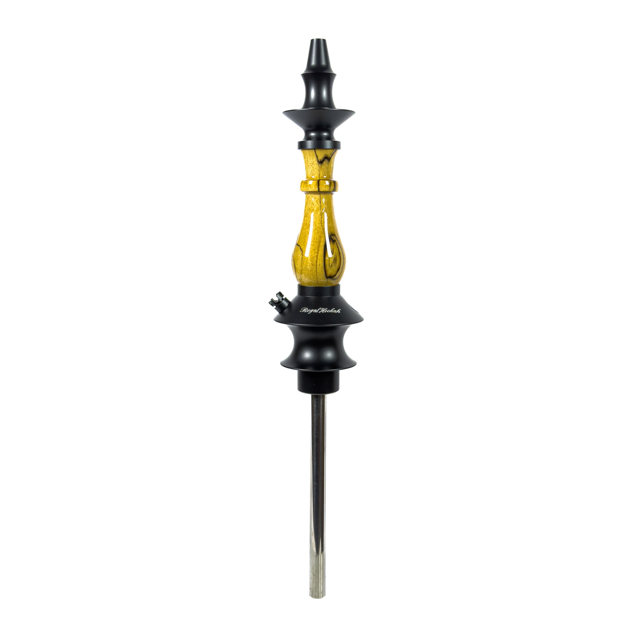 regal-hookah-prince-black-white-ebony-shisha-ebenholz image 1